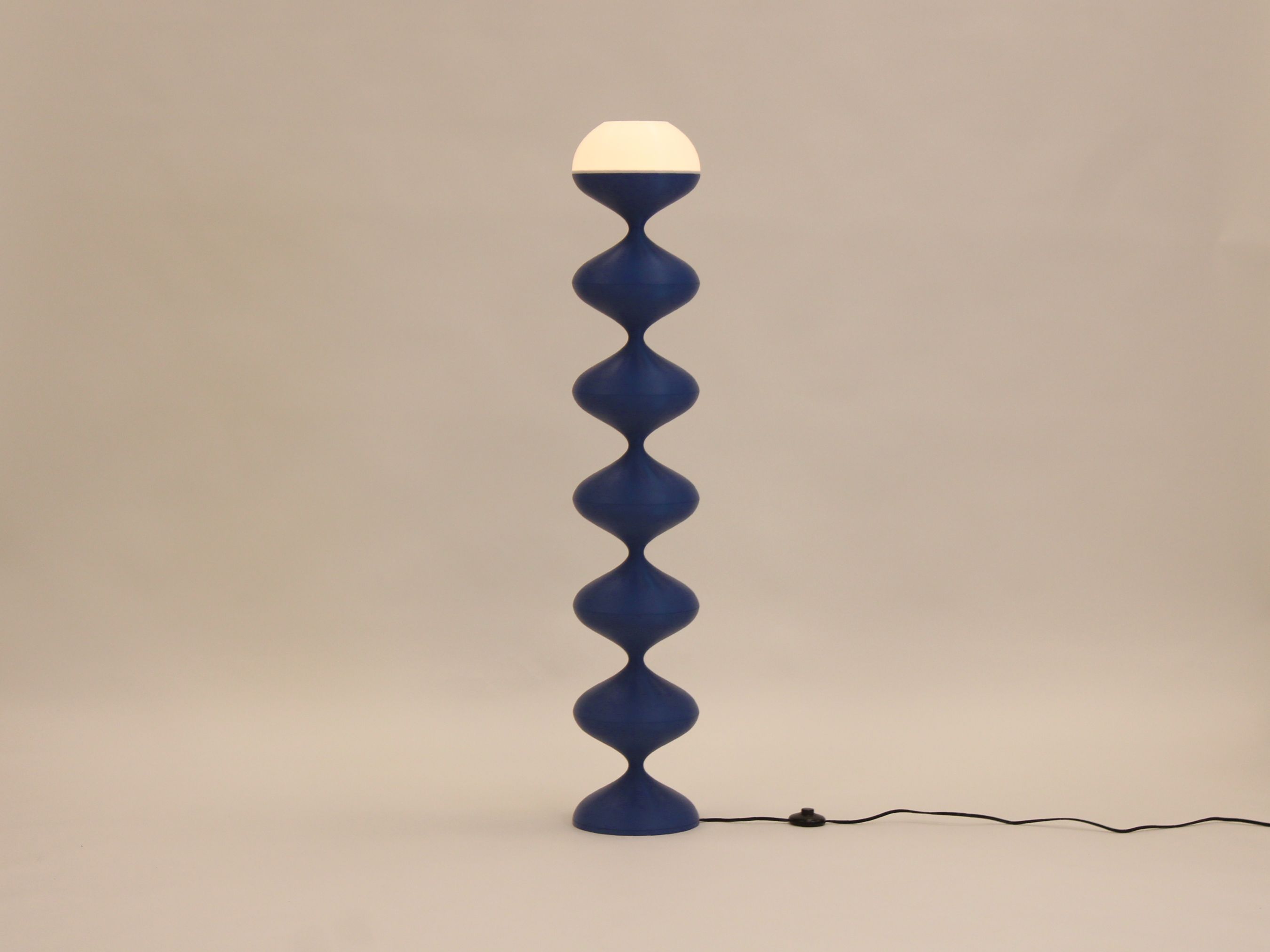 Blue Squiggle Lamp