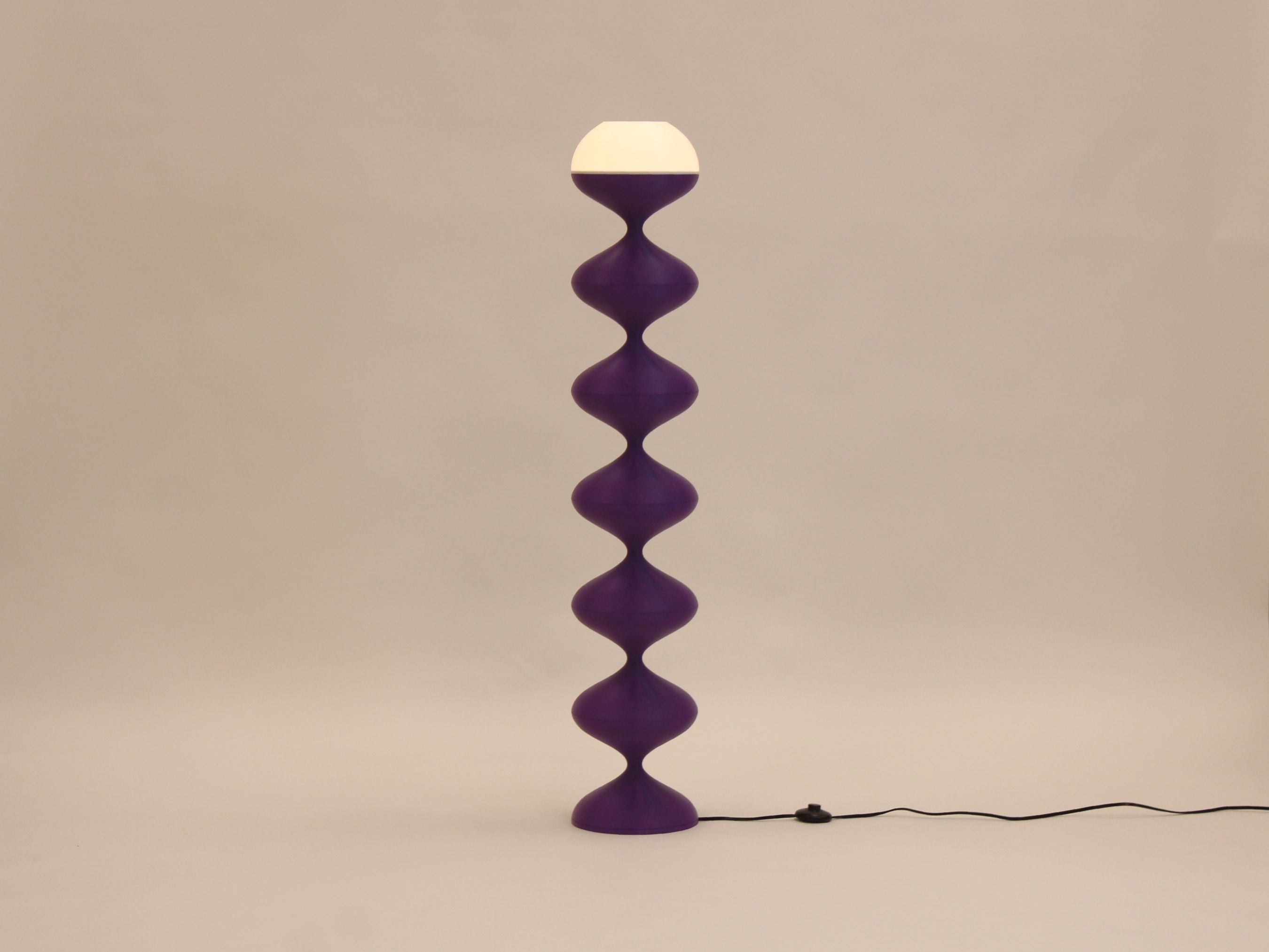 Purple Squiggle Lamp