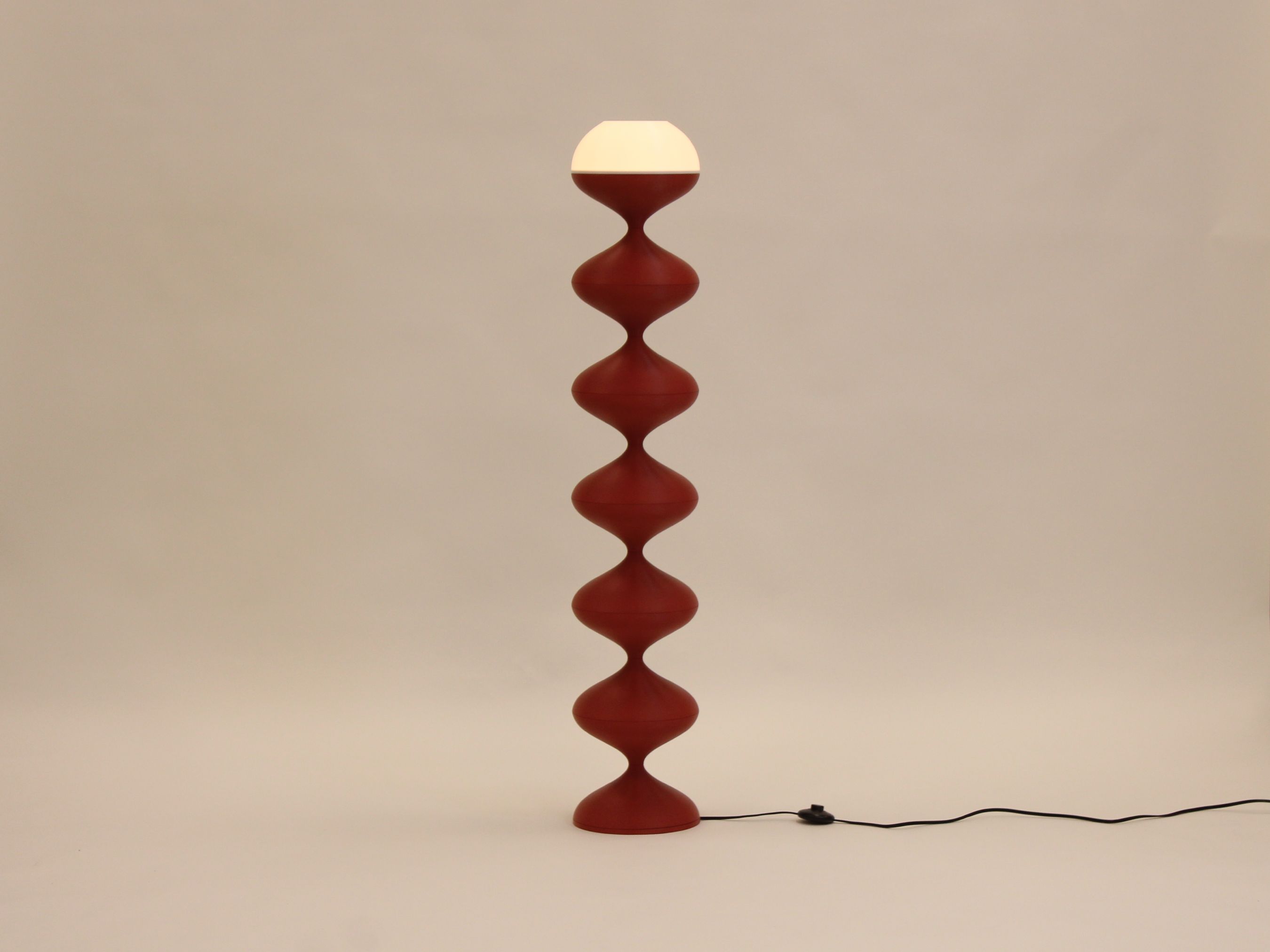 Red Squiggle Lamp
